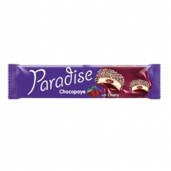 PARADISE CHOCOPAYE cocoa coated sandwich biscuits with marshmallow and cherry 64gr
